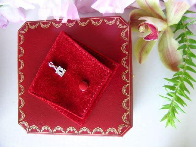 ★正規品★Cartier★2Cベビーチャーム&リング#8.0★750WG < ブランド  ★正規品★Cartier★2Cベビーチャーム&リング#8.0★750WG < ブランドの