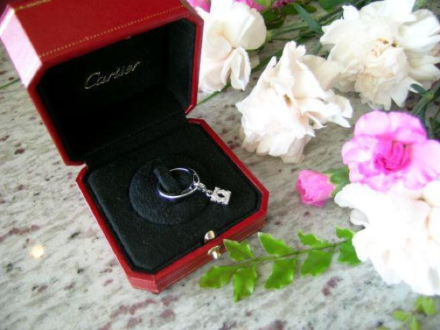 ★正規品★Cartier★2Cベビーチャーム&リング#8.0★750WG < ブランド  ★正規品★Cartier★2Cベビーチャーム&リング#8.0★750WG < ブランドの
