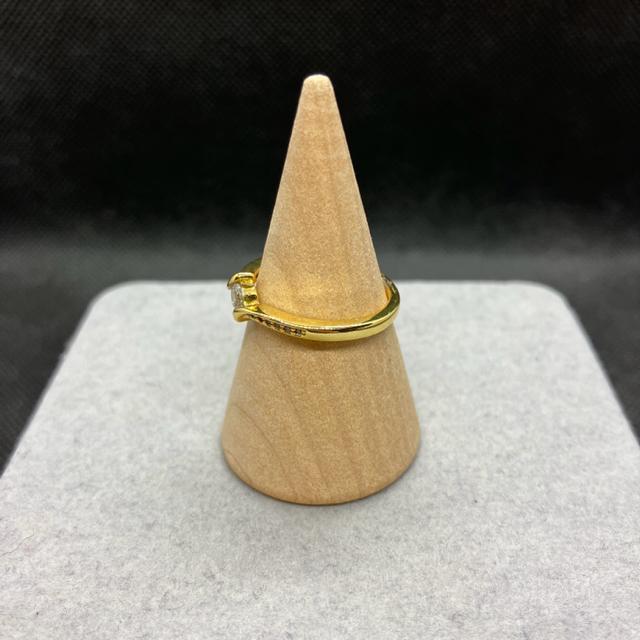 即決 S925 シルバー ゴールドカラー リング 指輪 14号 < 女性アクセサリー/時計  即決 S925 シルバー ゴールドカラー リング 指輪 14号 < 女性アクセサリー/時計の