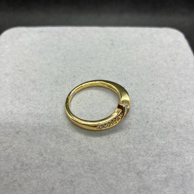 即決 S925 シルバー ゴールドカラー リング 指輪 14号 < 女性アクセサリー/時計  即決 S925 シルバー ゴールドカラー リング 指輪 14号 < 女性アクセサリー/時計の