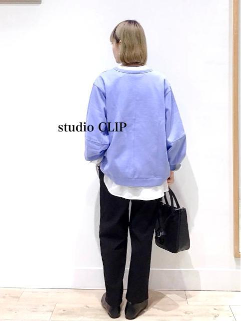 新品 studio CLIP★ クルーネックプルオーバー < 女性ファッション  新品 studio CLIP★ クルーネックプルオーバー < 女性ファッションの