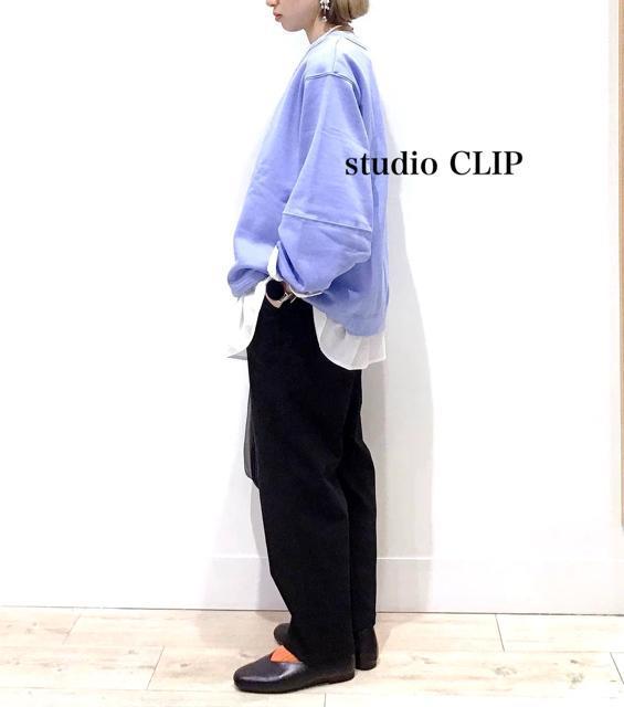 新品 studio CLIP★ クルーネックプルオーバー < 女性ファッション  新品 studio CLIP★ クルーネックプルオーバー < 女性ファッションの