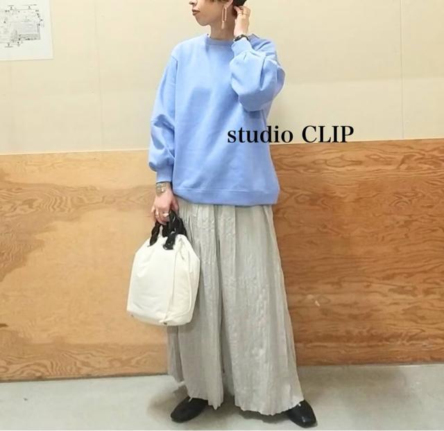 新品 studio CLIP★ クルーネックプルオーバー < 女性ファッション  新品 studio CLIP★ クルーネックプルオーバー < 女性ファッションの