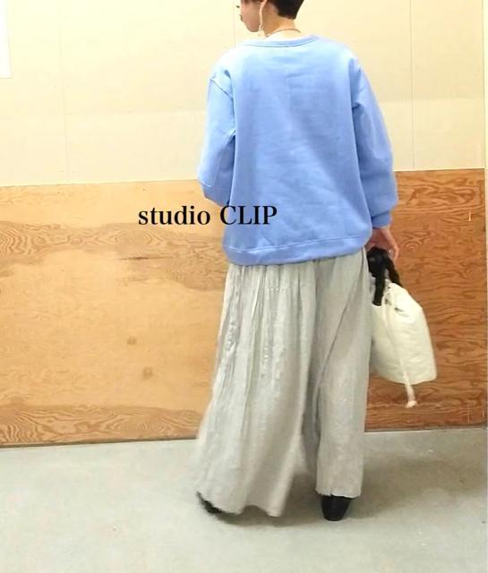 新品 studio CLIP★ クルーネックプルオーバー < 女性ファッション  新品 studio CLIP★ クルーネックプルオーバー < 女性ファッションの