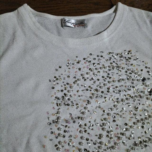 ビーズ スパンコール Мサイズ Tシャツ 半袖 < 女性ファッション ビーズ スパンコール Мサイズ Tシャツ 半袖 < 女性ファッションの