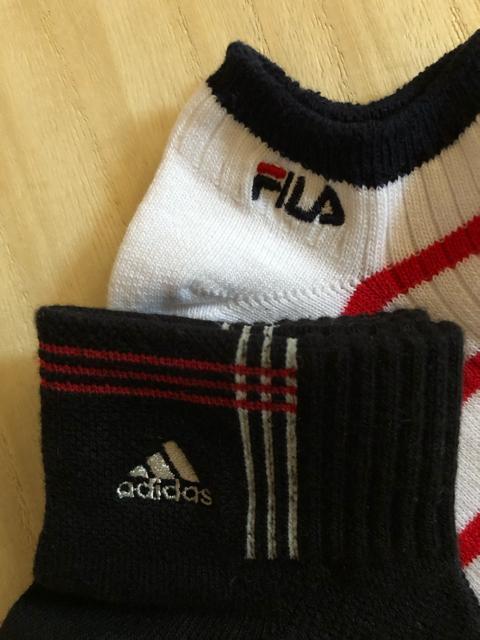 adidas FILAソックス 2足セット 新品 < 女性ファッション  adidas FILAソックス 2足セット 新品 < 女性ファッションの