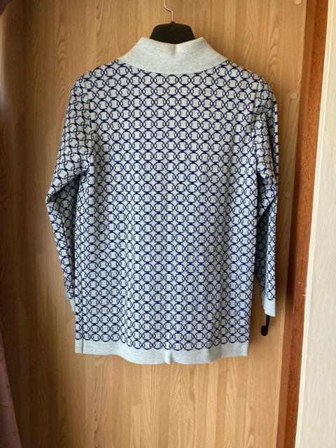 2088.未使用☆襟付き長袖ニットシャツ☆総柄☆サイズM < 女性ファッション 2088.未使用☆襟付き長袖ニットシャツ☆総柄☆サイズM < 女性ファッションの