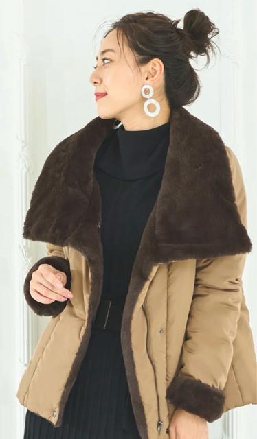 ◆未使用級◆ルイルエブティック◆ファージャケット◆ブルゾン◆モカベージュ◆S < 女性ファッション ◆未使用級◆ルイルエブティック◆ファージャケット◆ブルゾン◆モカベージュ◆S < 女性ファッションの