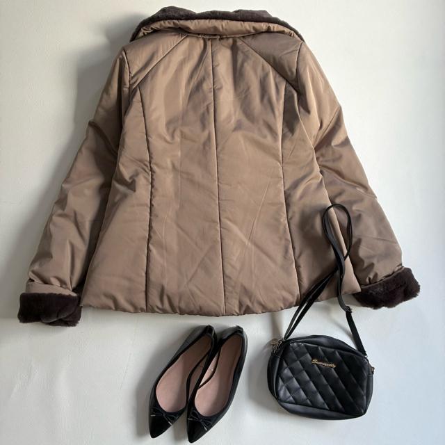 ◆未使用級◆ルイルエブティック◆ファージャケット◆ブルゾン◆モカベージュ◆S < 女性ファッション ◆未使用級◆ルイルエブティック◆ファージャケット◆ブルゾン◆モカベージュ◆S < 女性ファッションの