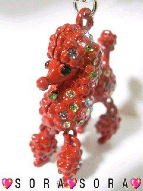 激カワ♪キラキララインストーン付 足が動く 犬トイプードル 携帯ストラップ < 家電/AV 激カワ♪キラキララインストーン付 足が動く 犬トイプードル 携帯ストラップ < 家電/AVの