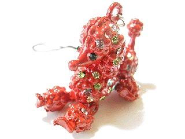 激カワ♪キラキララインストーン付 足が動く 犬トイプードル 携帯ストラップ < 家電/AV 激カワ♪キラキララインストーン付 足が動く 犬トイプードル 携帯ストラップ < 家電/AVの