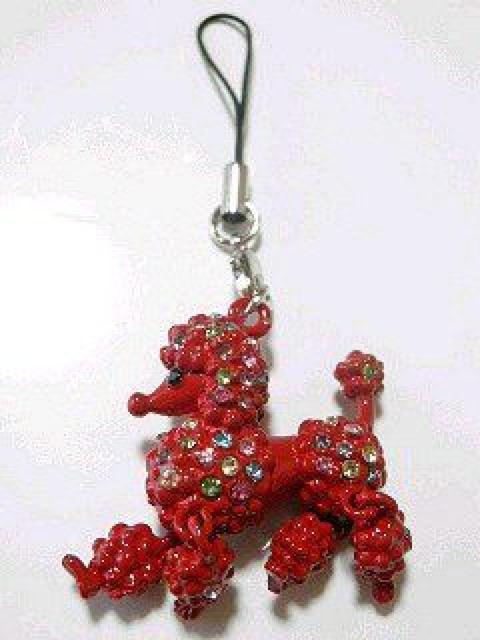 激カワ♪キラキララインストーン付 足が動く 犬トイプードル 携帯ストラップ < 家電/AV 激カワ♪キラキララインストーン付 足が動く 犬トイプードル 携帯ストラップ < 家電/AVの