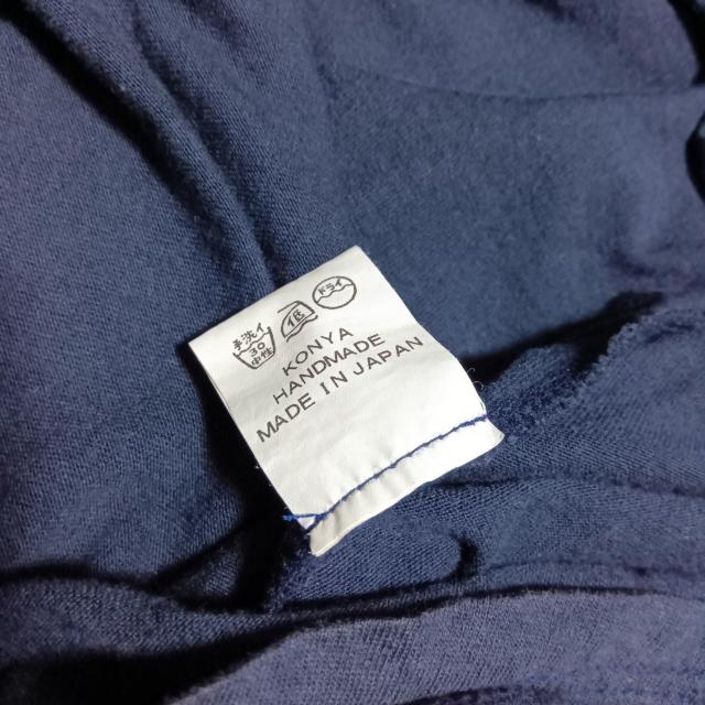 KONYA ロング丈 アシンメトリー デザイン 長袖カットソー 紺色 ネイビー コンヤ MADEINJAPAN 日本製 中古 古着 < 男性ファッション  KONYA ロング丈 アシンメトリー デザイン 長袖カットソー 紺色 ネイビー コンヤ MADEINJAPAN 日本製 中古 古着 < 男性ファッションの
