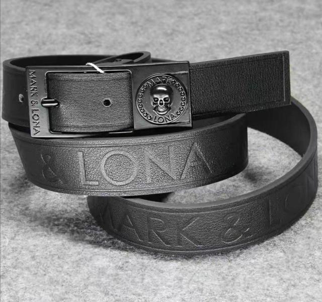 マークアンドロナ ゴルフ 牛革ベルト男女兼用 白 < 男性ファッション  マークアンドロナ ゴルフ 牛革ベルト男女兼用 白 < 男性ファッションの