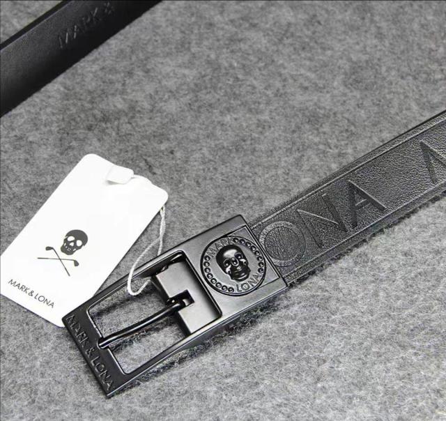 マークアンドロナ ゴルフ 牛革ベルト男女兼用 白 < 男性ファッション  マークアンドロナ ゴルフ 牛革ベルト男女兼用 白 < 男性ファッションの