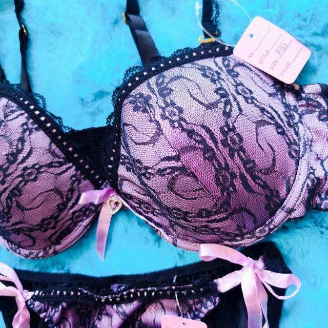 エロカワッ。。F85×LL。。サテン調×ブラックレース小悪魔ブラジャー&ショーツセット。。グラマー大きいサイズ 紐パンひもパン < 女性ファッション  エロカワッ。。F85×LL。。サテン調×ブラックレース小悪魔ブラジャー&ショーツセット。。グラマー大きいサイズ 紐パンひもパン < 女性ファッションの