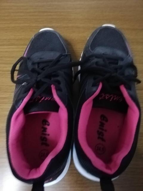 Enist ネイビー/ピンク スニーカー 24.5cm < 女性ファッション Enist ネイビー/ピンク スニーカー 24.5cm < 女性ファッションの