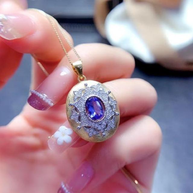 女性のための天然タンザナイト ペンダント 高級 ナチュラル アクセサリー S0_8206 < 女性アクセサリー/時計 女性のための天然タンザナイト ペンダント 高級 ナチュラル アクセサリー S0_8206 < 女性アクセサリー/時計の
