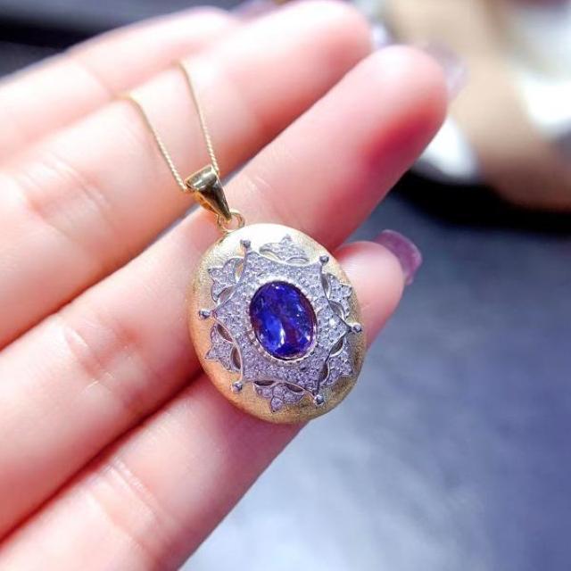 女性のための天然タンザナイト ペンダント 高級 ナチュラル アクセサリー S0_8206 < 女性アクセサリー/時計 女性のための天然タンザナイト ペンダント 高級 ナチュラル アクセサリー S0_8206 < 女性アクセサリー/時計の