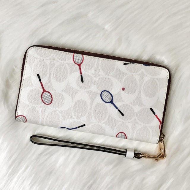 【未使用級】COACH コーチ 長財布 シグネチャー ラケット プリント ジップ アラウンド ウォレット < ブランド 【未使用級】COACH コーチ 長財布 シグネチャー ラケット プリント ジップ アラウンド ウォレット < ブランドの