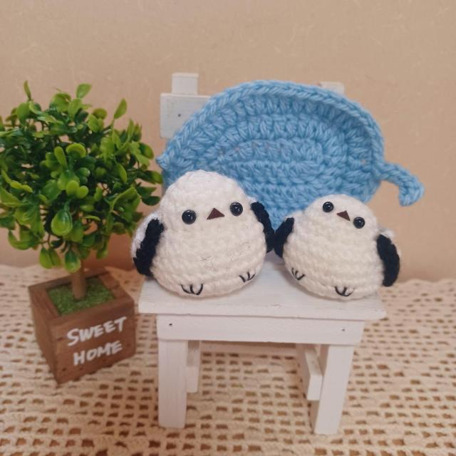 ☆Hand made☆ シマエナガさんの親子@*葉っぱ*あみぐるみ < ペット/手芸/園芸 ☆Hand made☆ シマエナガさんの親子@*葉っぱ*あみぐるみ < ペット/手芸/園芸の