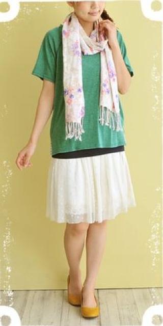 両サイド裾ボーダーラグラン半袖カットソー M グリーン系 < 女性ファッション  両サイド裾ボーダーラグラン半袖カットソー M グリーン系 < 女性ファッションの