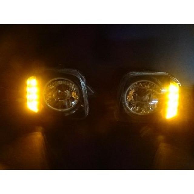 スズキ ジムニー JB23 LEDイカリングヘッドライト インナーブラック  LEDウインカー < 自動車/バイク スズキ ジムニー JB23 LEDイカリングヘッドライト インナーブラック  LEDウインカー < 自動車/バイク