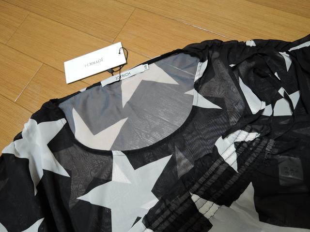 新品JOYRICHジョイリッチ星柄カットソーXS黒キャミトップス < ブランド 新品JOYRICHジョイリッチ星柄カットソーXS黒キャミトップス < ブランドの