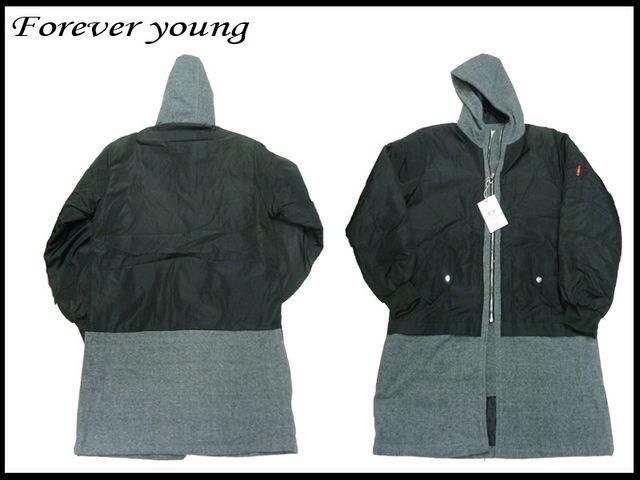 新 Forever young のフード付ロングジャケット XL < 男性ファッション  新 Forever young のフード付ロングジャケット XL < 男性ファッションの