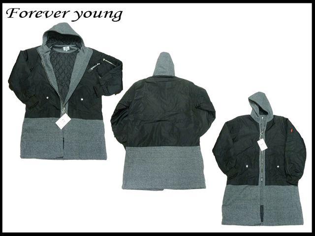新 Forever young のフード付ロングジャケット XL < 男性ファッション  新 Forever young のフード付ロングジャケット XL < 男性ファッションの