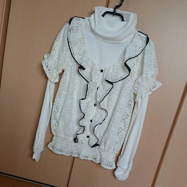 新品ハイネックロンT 二点セットM白 < 女性ファッション  新品ハイネックロンT 二点セットM白  < 女性ファッションの