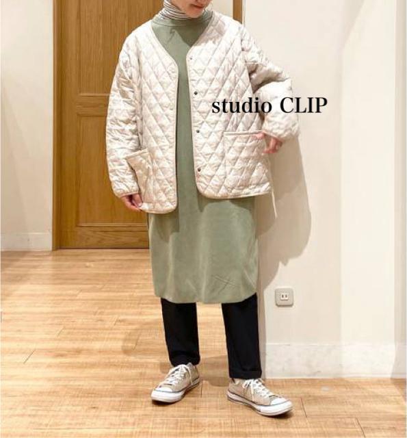 新品 studio CLIP★圧縮ニットワンピース < 女性ファッション  新品 studio CLIP★圧縮ニットワンピース < 女性ファッションの