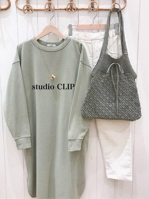 新品 studio CLIP★圧縮ニットワンピース < 女性ファッション  新品 studio CLIP★圧縮ニットワンピース < 女性ファッションの