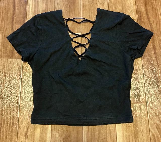 LB-03☆黒ショート丈トップス < ブランド  LB-03☆黒ショート丈トップス < ブランドの