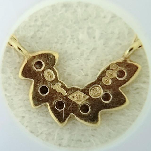 hum ハム ダイヤモンド リーフ ネックレス K18YG 1.0g < 女性アクセサリー/時計  hum ハム ダイヤモンド リーフ ネックレス K18YG 1.0g < 女性アクセサリー/時計の