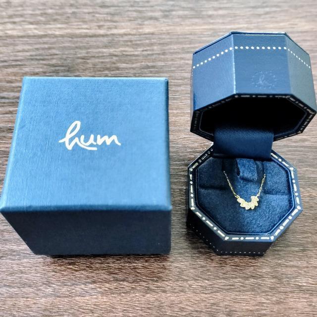 hum ハム ダイヤモンド リーフ ネックレス K18YG 1.0g < 女性アクセサリー/時計  hum ハム ダイヤモンド リーフ ネックレス K18YG 1.0g < 女性アクセサリー/時計の
