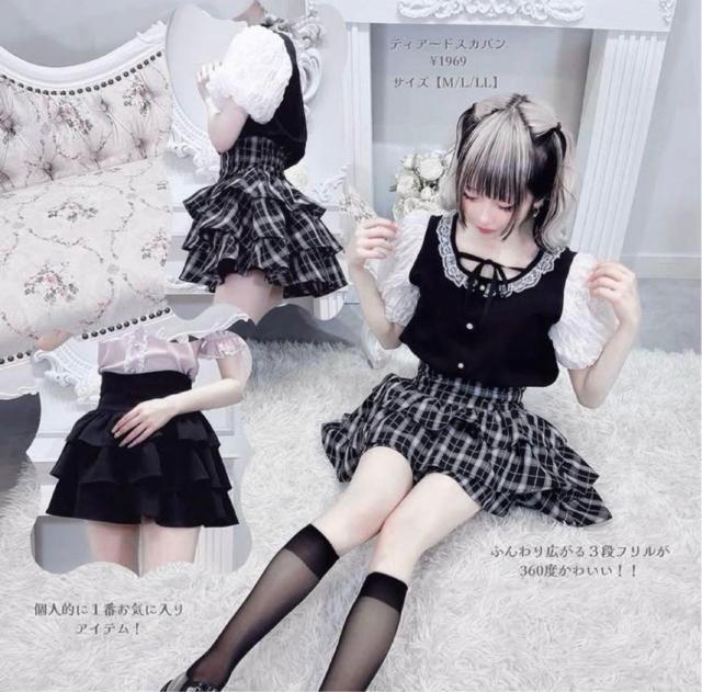 新品未使用タグ付きLLサイズ フレアスカート  ミニ LilyMerry チェック柄 < 女性ファッション  新品未使用タグ付きLLサイズ フレアスカート  ミニ LilyMerry チェック柄 < 女性ファッションの