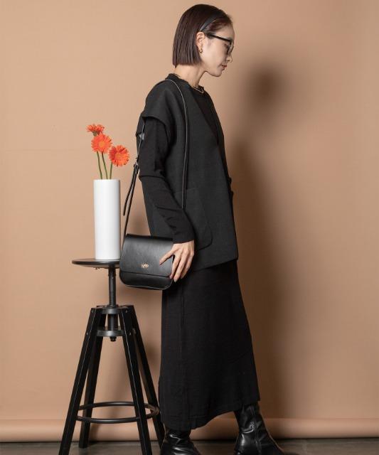 Bou JeloudWフェイストップス+Iラインニットワンピース < 女性ファッション Bou JeloudWフェイストップス+Iラインニットワンピース < 女性ファッションの