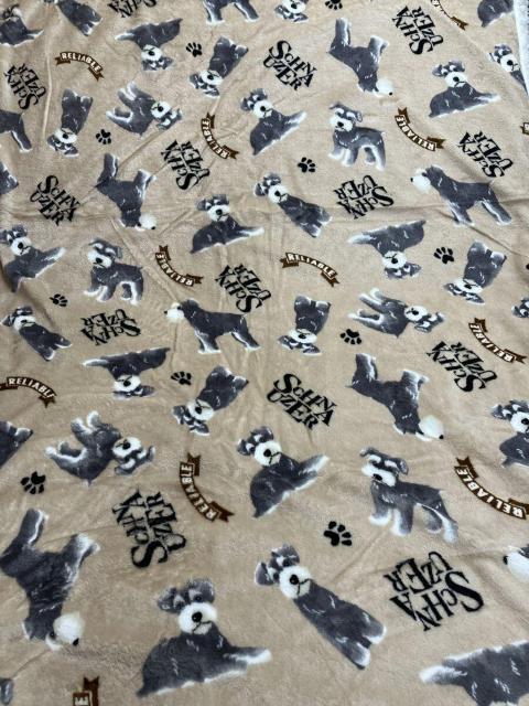 送料無料!フランネル素材で肌触り抜群!【シュナウザー】裏シープボアタッチ ハーフブランケット(画像から)1枚 < 女性ファッション 送料無料!フランネル素材で肌触り抜群!【シュナウザー】裏シープボアタッチ ハーフブランケット(画像から)1枚 < 女性ファッションの