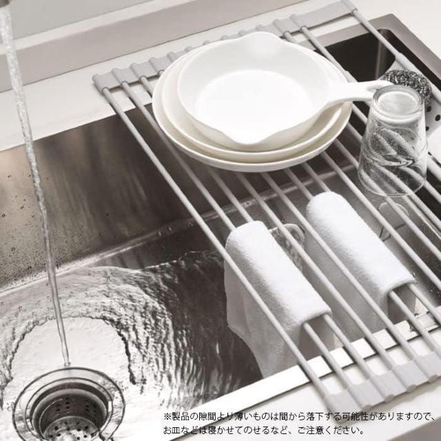 水切りラック シンク上 スリム 折りたたみ 水切りマット (52x32cm) < 家電/AV 水切りラック シンク上 スリム 折りたたみ 水切りマット (52x32cm) < 家電/AVの