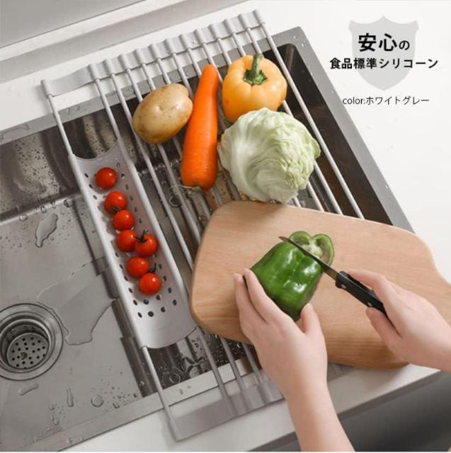 水切りラック シンク上 スリム 折りたたみ 水切りマット (52x32cm) < 家電/AV 水切りラック シンク上 スリム 折りたたみ 水切りマット (52x32cm) < 家電/AVの