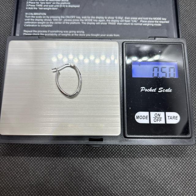 即決 10KTWG ホワイトゴールド ピアス 片耳のみ < 女性アクセサリー/時計 即決 10KTWG ホワイトゴールド ピアス 片耳のみ < 女性アクセサリー/時計の