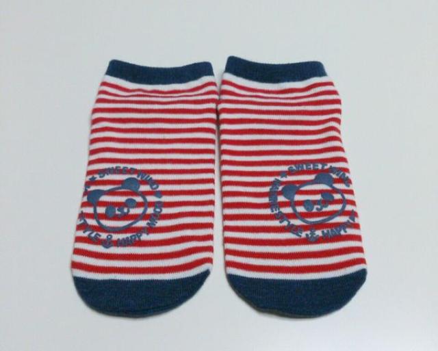 しまむら★ボーダー柄 パンダ ソックス < ブランド しまむら★ボーダー柄 パンダ ソックス < ブランドの