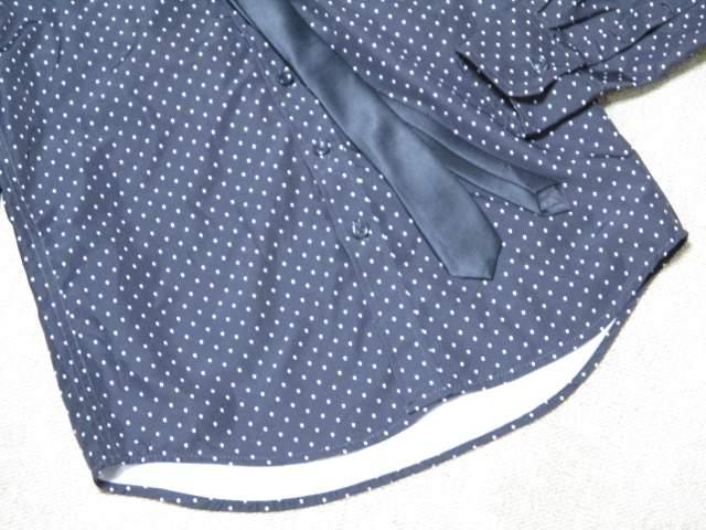 未使用☆ドット模様*ネクタイ付シャツ*レディース*長袖 < 女性ファッション  未使用☆ドット模様*ネクタイ付シャツ*レディース*長袖 < 女性ファッションの