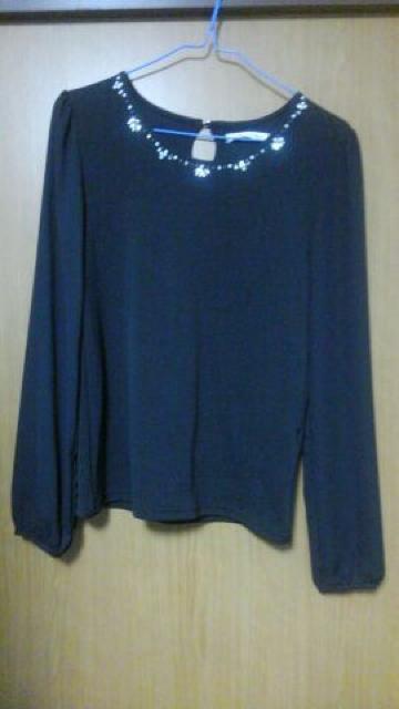 衿元ビジュー おしゃれカットソー☆ < 女性ファッション  衿元ビジュー おしゃれカットソー☆  < 女性ファッションの