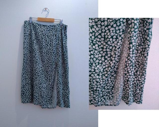 H&M divided◆サラサラ グリーン 花柄 スカート EUR42サイズ < ブランド   H&M divided◆サラサラ グリーン 花柄 スカート EUR42サイズ  < ブランドの
