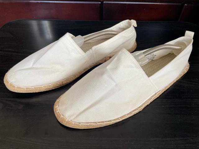 中古 H&M エイチ&エム エスパドリーユ スリッポン ホワイト 28.28.5.29cmの方 ヘンプ(麻)仕様 Safari < 男性ファッション 中古 H&M エイチ&エム エスパドリーユ スリッポン ホワイト 28.28.5.29cmの方 ヘンプ(麻)仕様 Safari < 男性ファッションの