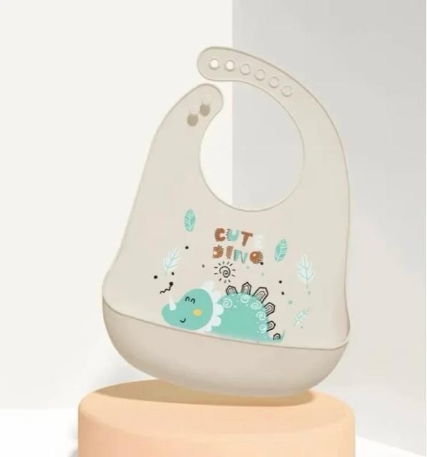 防水 シリコンスタイ【新品未使用】恐竜 ベージュ●お食事エプロン ビブ よだれかけ < キッズ/ベビー 防水 シリコンスタイ【新品未使用】恐竜 ベージュ●お食事エプロン ビブ よだれかけ < キッズ/ベビーの