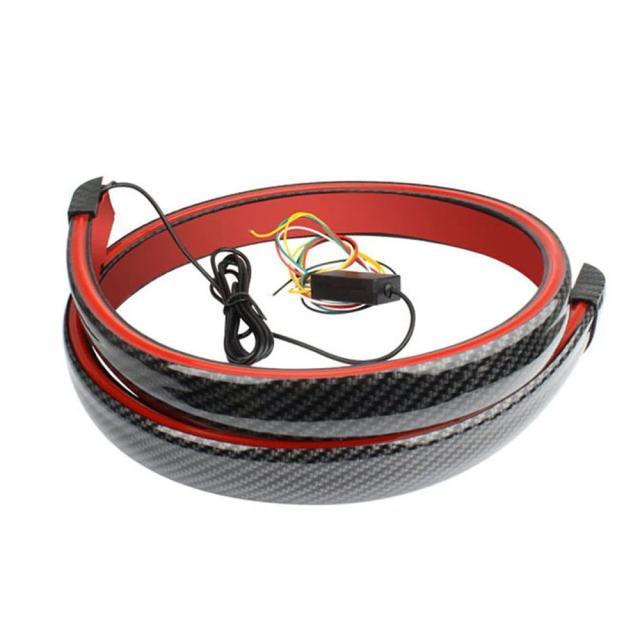 汎用リアスポイラー【多機能LEDランプ付】カーボンデザイン汎用スポイラーLED付リアスポイラー ブレーキ スモール ウィンカー連動 < 自動車/バイク 汎用リアスポイラー【多機能LEDランプ付】カーボンデザイン汎用スポイラーLED付リアスポイラー ブレーキ スモール ウィンカー連動 < 自動車/バイク