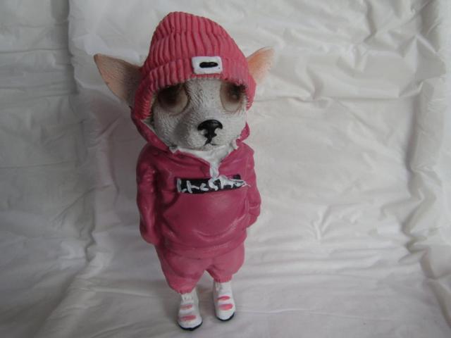 ●チワワ犬 レジン製 マスコット犬 スタンディングDOG PINK人形 可愛い! < インテリア/ライフ ●チワワ犬 レジン製 マスコット犬 スタンディングDOG PINK人形 可愛い! < インテリア/ライフの